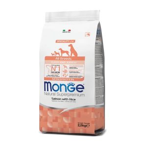 Monge Dog Puppy & Junior All breeds Salmon & Rice 2,5kg