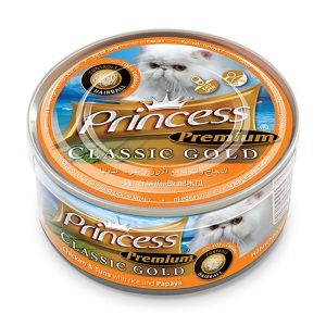 Princess Classic Gold Hairball Control Piščanec in Tuna s papajo v želeju